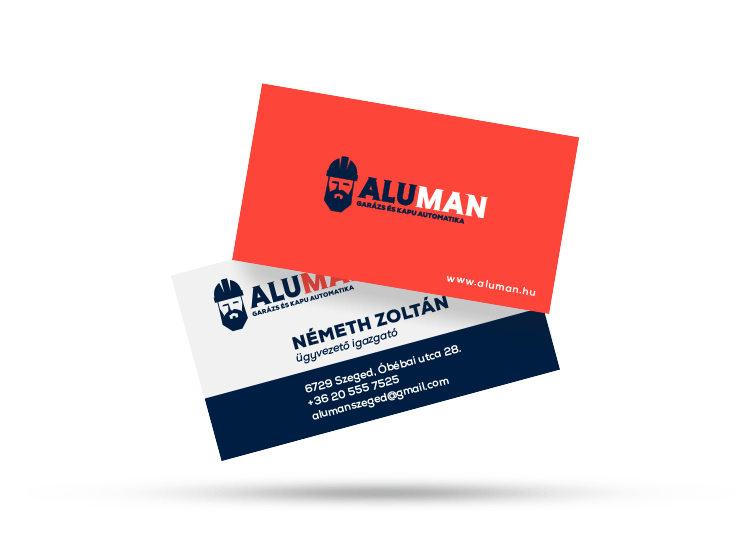 Aluman logó és arculat grafikai tervezés